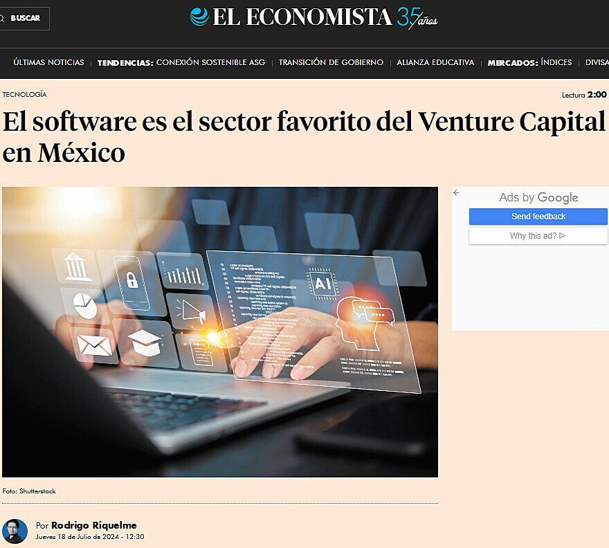 El software es el sector favorito del Venture Capital en Mxico